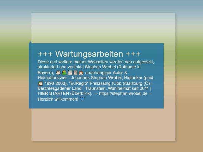 Wartungsarbeiten